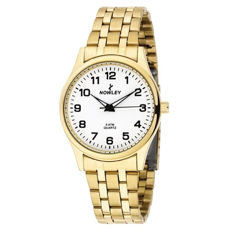 Reloj Nowley 8-5438-0-0 analógico acero dorado hombre
