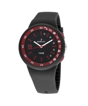 Reloj Nowley 8-6219-0-1 analógico negro y rojo hombre