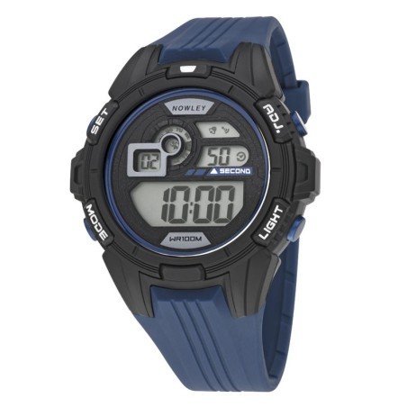 Reloj Nowley 8-6232-0-1 digital azul y negro hombre