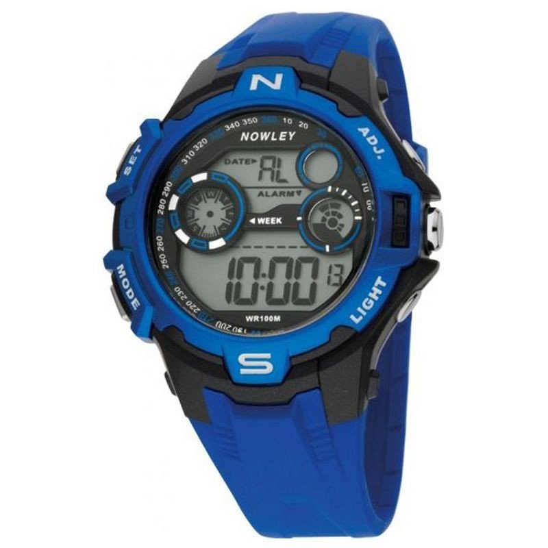 Reloj Nowley 8-6254-0-2 digital azul y negro hombre