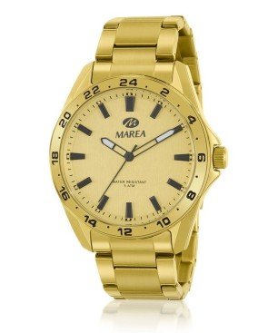 Reloj Analógico Marea B54238/5 Hombre Acero Dorado