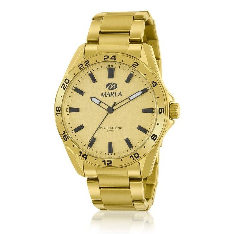 Reloj Analógico Marea B54238/5 Hombre Acero Dorado