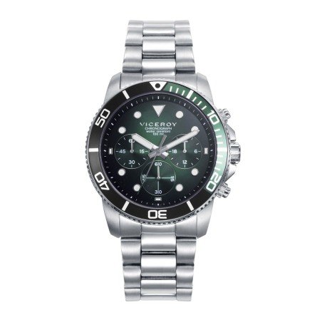 Reloj VICEROY 42453-77 caja de acero con bisel de aluminio bicolor en verde y negro