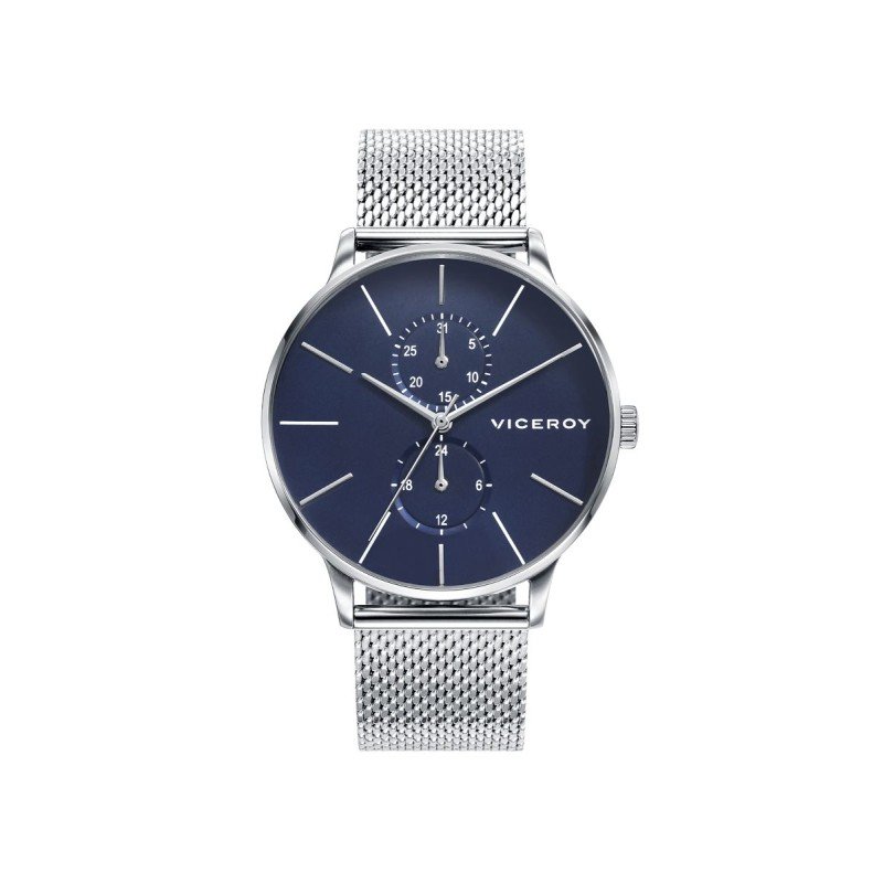 Reloj VICEROY 46753-37 Hombre Beat multifunción de acero y malla milanesa