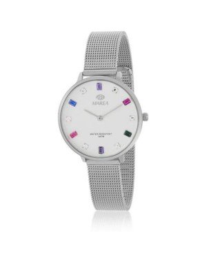 Reloj Analógico Marea B41290/1 Mujer Malla Plateado