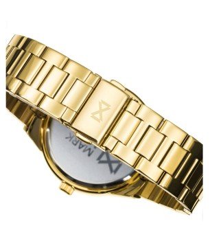 Reloj MARK MADDOX Alfama Mujer - Cronógrafo Brazalete Acero IP Dorado con Esfera Negra - Índices Color Oro | 5 ATM | MM0117-56