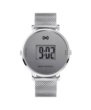 Reloj Mark Maddox MM0118-80 digital mujer malla plateado