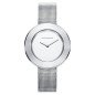 Reloj MARK MADDOX Mujer - Brazalete de Acero Tipo Malla Milanesa con Esfera Blanca - Dos Agujas | 3 ATM | MM7013-00
