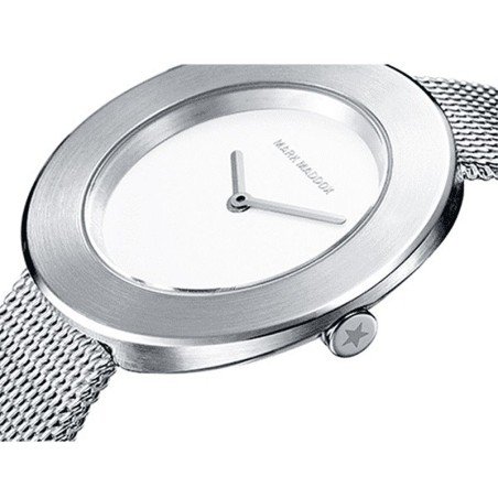 Reloj Mark Maddox MM7013-00 analógico mujer malla plateado