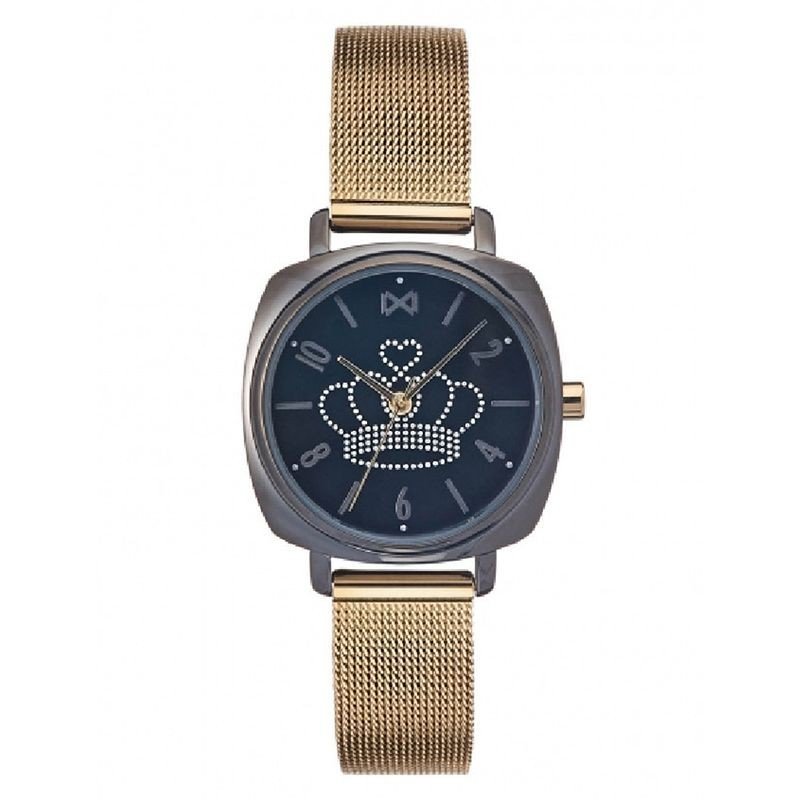 Reloj Mark Maddox MM0101-55 analógico mujer malla dorado azul