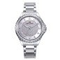 Reloj MARK MADDOX Tooting Mujer - Brazalete Acero y Esfera Plateada Glitter - Bisel con Circonitas Blancas | 5 ATM | MM1007-87
