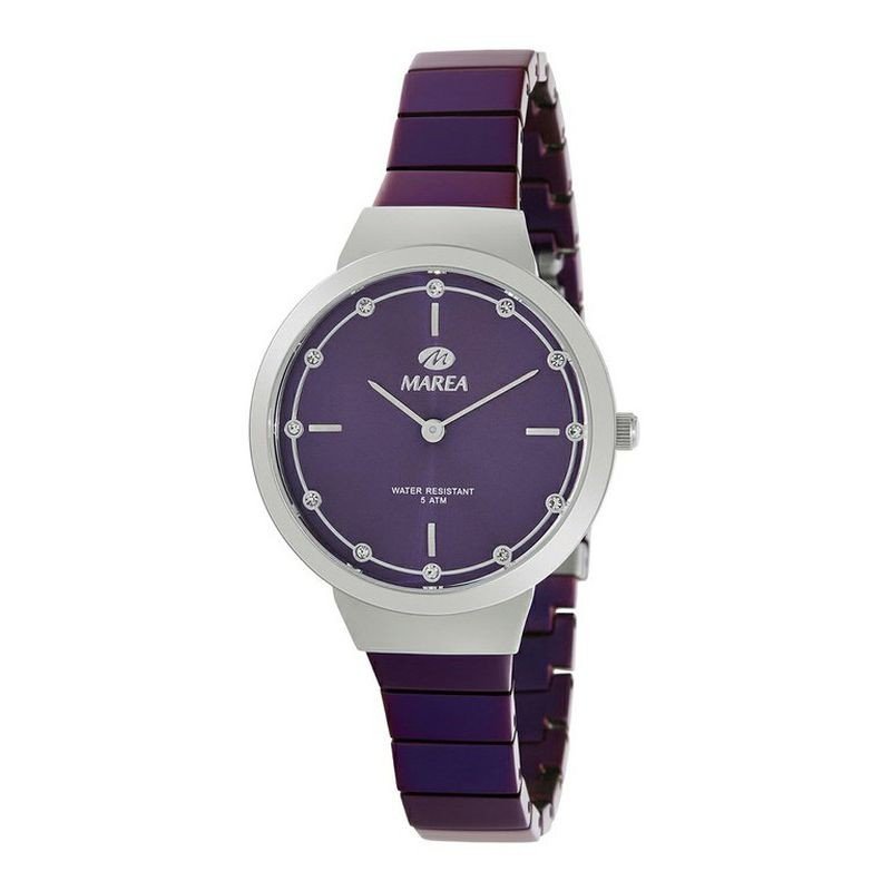 Reloj Analógico Marea B54165/6 Mujer Plateado Esfera lila Reloj Analógico Marea B54165/6 Mujer Plateado Esfera lila