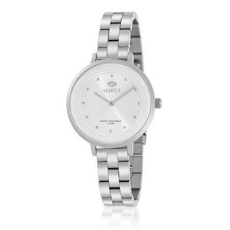 Reloj Analógico Marea B54175/1 Mujer Metalico Esfera Blanca