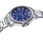 Reloj MARK MADDOX Tooting Mujer - Cronógrafo Brazalete Acero y Esfera Azul - Índices Oro Rosa con Circonitas | 5 ATM | MM7147-33