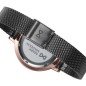 Reloj MARK MADDOX Catia Mujer - Brazalete Acero IP Negro Malla Milanesa - Esfera Rosada con Motivo Floral | 5 ATM | MM7148-97