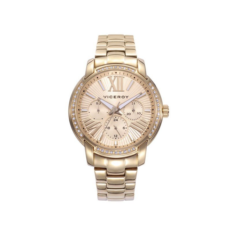 Reloj VICEROY 401268-23 Mujer colección CHIC multifunción de acero en color oro
