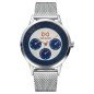 Reloj MARK MADDOX Northern Mujer - Brazalete Malla Milanesa con Índices Oro - Esfera Bicolor Blanco/Azul | 5 ATM | MM7126-37 Reloj MARK MADDOX Northern Mujer - Brazalete Malla Milanesa con Índices Oro - Esfera Bicolor Blanco/Azul | 5 ATM | MM7126-37