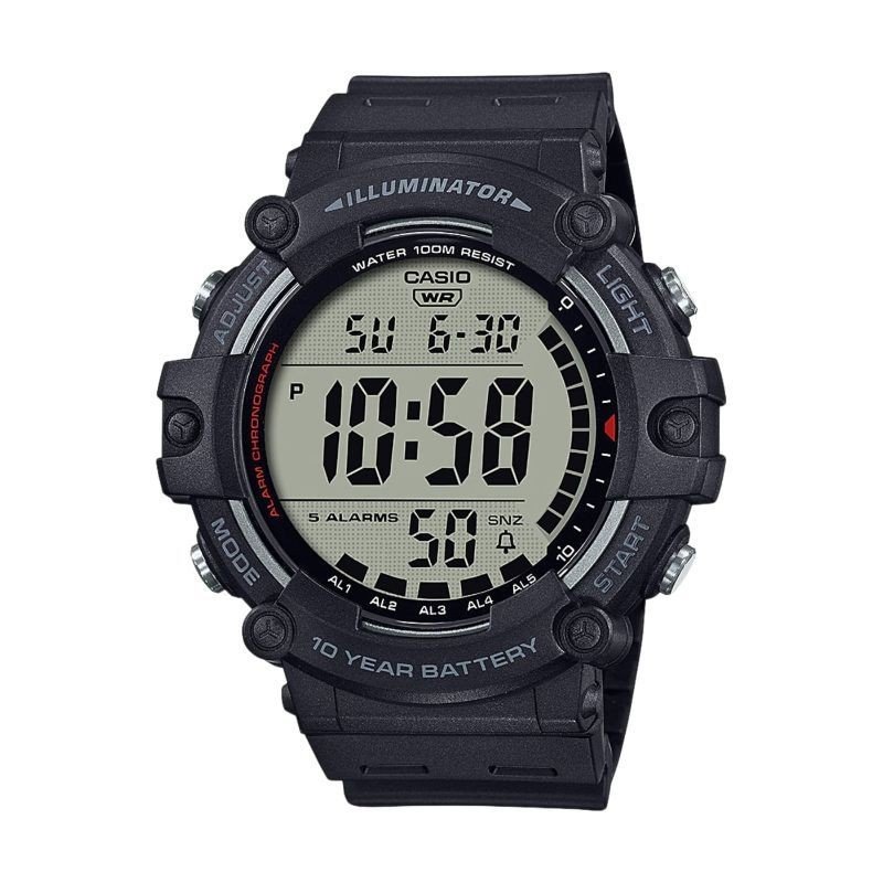 Reloj CASIO Para Hombre - Digital con Retroiluminación LED Sumergible (100m) - AE-1500WH-1AVEF Reloj CASIO Para Hombre - Digital con Retroiluminación LED Sumergible (100m) - AE-1500WH-1AVEF