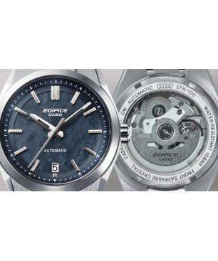 Reloj Casio EDIFICE EFK-100D-2AER Azul - Alta Gama - Tres Manecillas - Sumergible (100m)