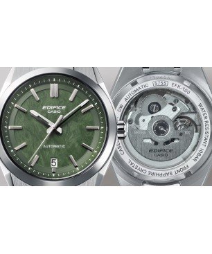 Reloj Casio EDIFICE EFK-100D-3AER Verde Hombre Alta Gama - Tres Manecillas   Sumergible (100m)