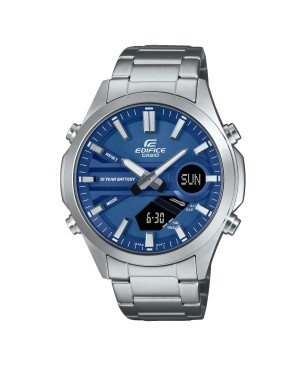 Reloj Casio EDIFICE EFV-C120D-2AEF Analógico-Digital acero plateado con esfera azul
