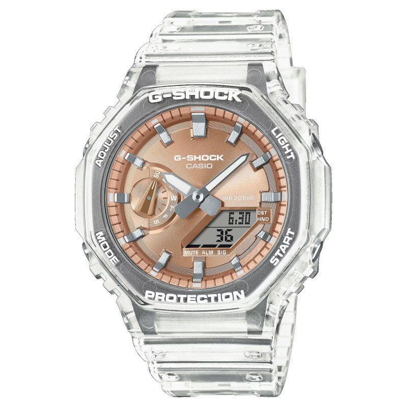 Reloj G-SHOCK Casio GA-2100BM-7A5ER Classic Hombre Correa Transparente Sumergible (200m)