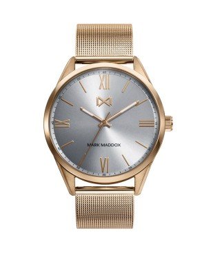Reloj Mark Maddox HM0117-13 analógico hombre malla acero dorado