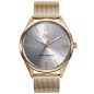 Reloj MARK MADDOX Marais Hombre - Brazalete Acero IP Dorado Malla Milanesa - Esfera Plateada | 5 ATM | HM0117-13