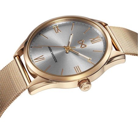 Reloj Mark Maddox HM0117-13 analógico hombre malla acero dorado