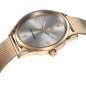 Reloj MARK MADDOX Marais Hombre - Brazalete Acero IP Dorado Malla Milanesa - Esfera Plateada | 5 ATM | HM0117-13