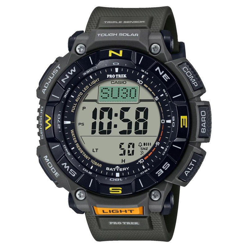 Reloj Casio PRO-TREK PRG-340-3ER Digital Outdoor imprescindibles Resistente Inmersión Buceo/Montaña Senderismo (100 metros)