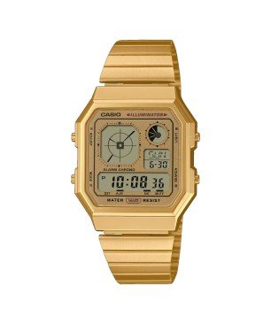 Reloj CASIO A130WE-1AEF Hombre EDGY COLLECTION Dorado