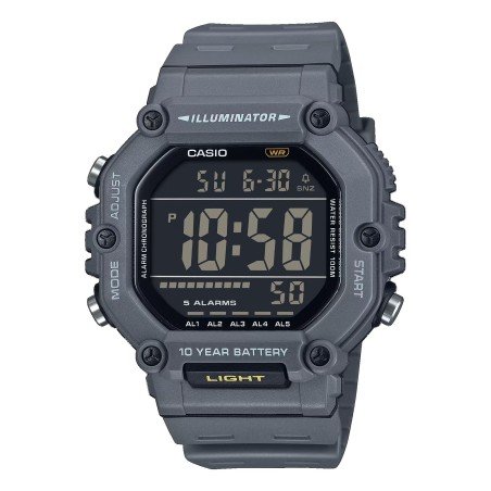 Reloj CASIO AE-1600H-8BVEF Digital Hombre Esfera Negra Sumergible (100m)