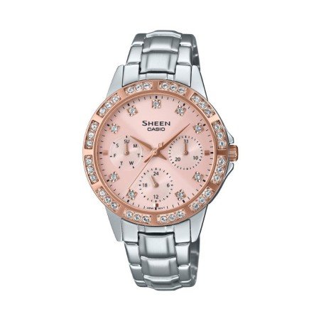 Reloj Casio Sheen Analógico para Mujer Acero con cristal de zafiro SHE-3517SG-4AUEF