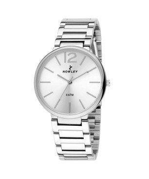 Reloj Nowley 8-5746-0-1 analógico acero plateado mujer