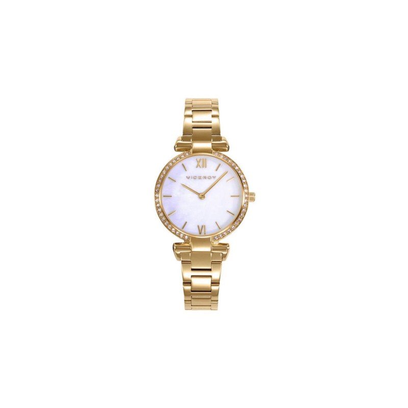 Reloj Viceroy 42446-03 para Mujer Dorado con Piedras de Circonitas en el Bisel