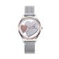 Reloj MARK MADDOX Shibuya Mujer - Brazalete Malla Milanesa - Esfera Transparente Corazones Glitter | 5 ATM | MM0135-97 Reloj MARK MADDOX Shibuya Mujer - Brazalete Malla Milanesa - Esfera Transparente Corazones Glitter | 5 ATM | MM0135-97