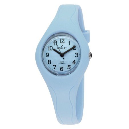Reloj Nowley 8-6042-0-7 analógico celeste niña