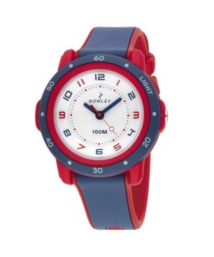 Reloj Nowley 8-6246-0-3 analógico azul y rojo niño