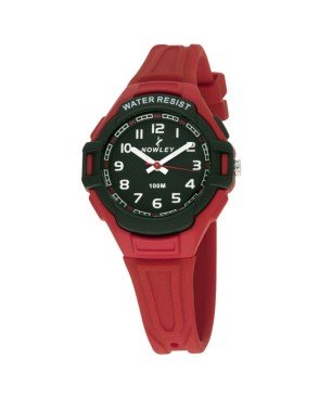 Reloj Nowley 8-6220-0-6 analógico rojo y negro niño
