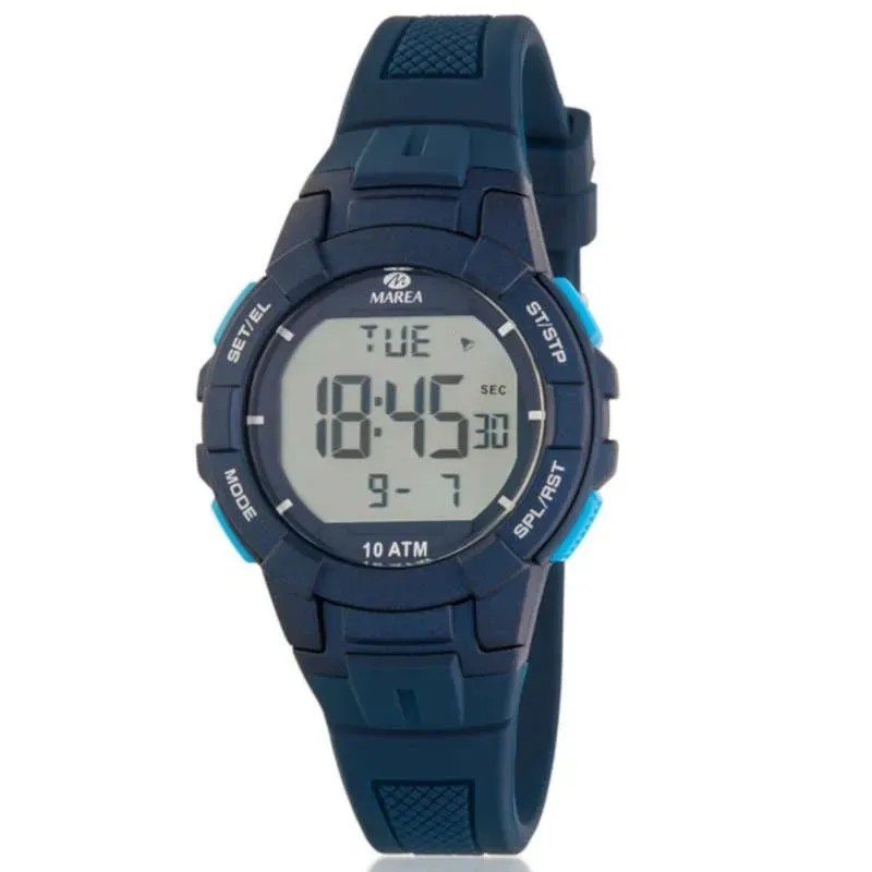 Reloj MAREA B25165/2 Niño Digital Cadete Correa Silicona Azul Oscuro