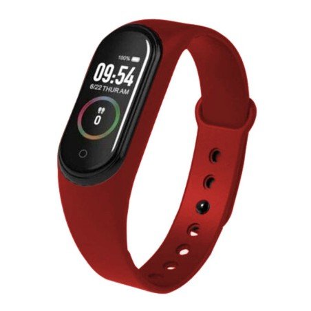 Relojs Smartwatch M4 Unisex Multifunción Rojo