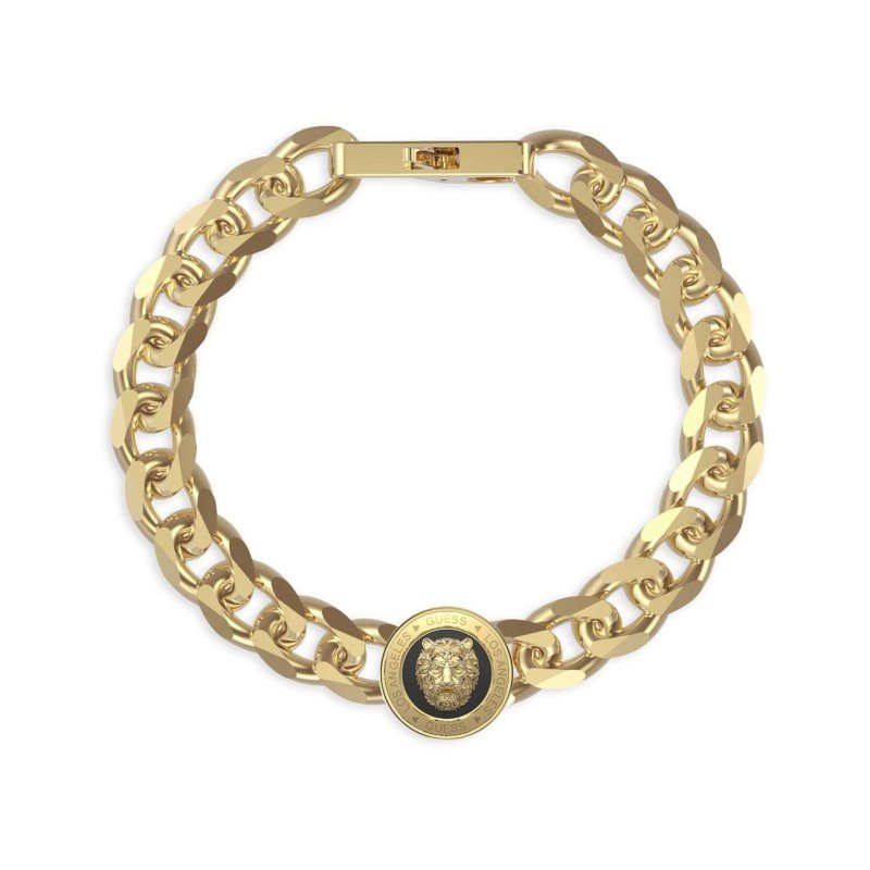 Pulsera GUESS JUMB01309JWYGBKS LION KING Hombre Dorado
