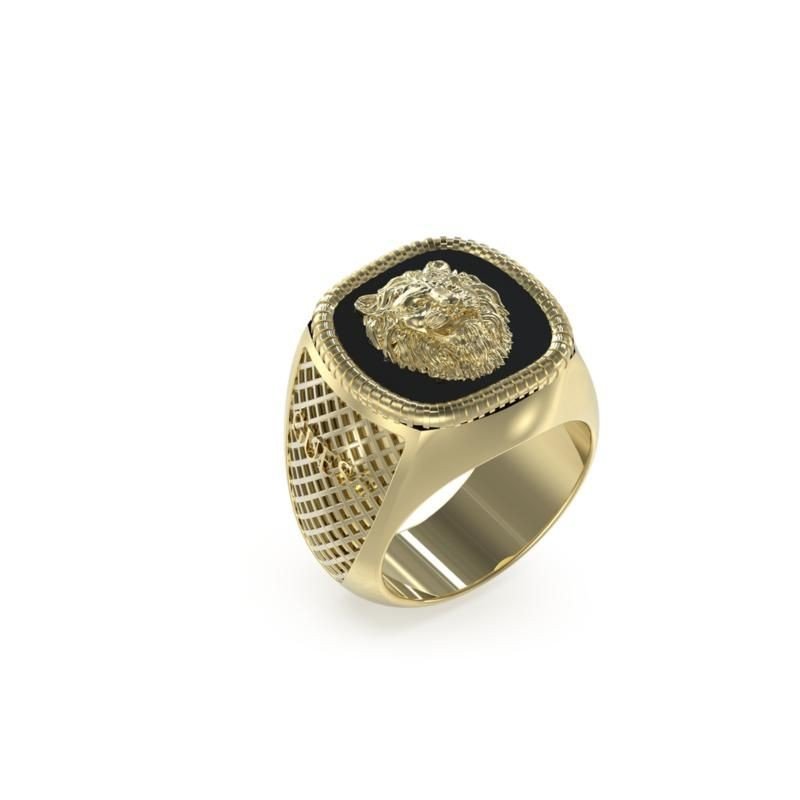 Anillo Guess JUMR04003JWYGBK62 Lion King Hombre