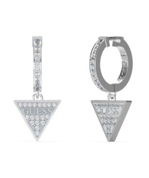 Argollas Guess  JUBE03135JWRHT-U Huggie Me Plateado Mujer