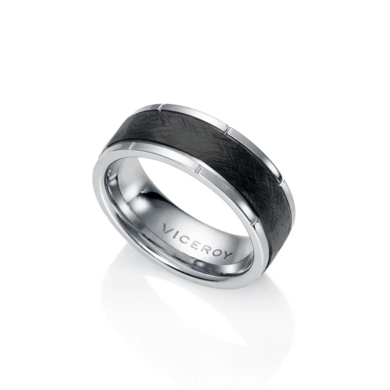 Anillo VICEROY 15002A02600 FASHION Acero Bicolor Hombre Talla 26 (21,01MM)