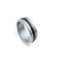 Anillo Viceroy 75294A01810 de hombre Magnum de acero giratorio con ip negro Talla 18 (18,46MM)