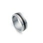 Anillo Viceroy 75294A02210 Hombre Magnum de acero giratorio con ip negro Talla 22 (19,74MM)