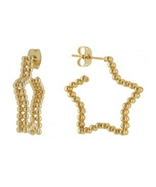 Argollas presión bolitas estrella 23 MM acero chapado