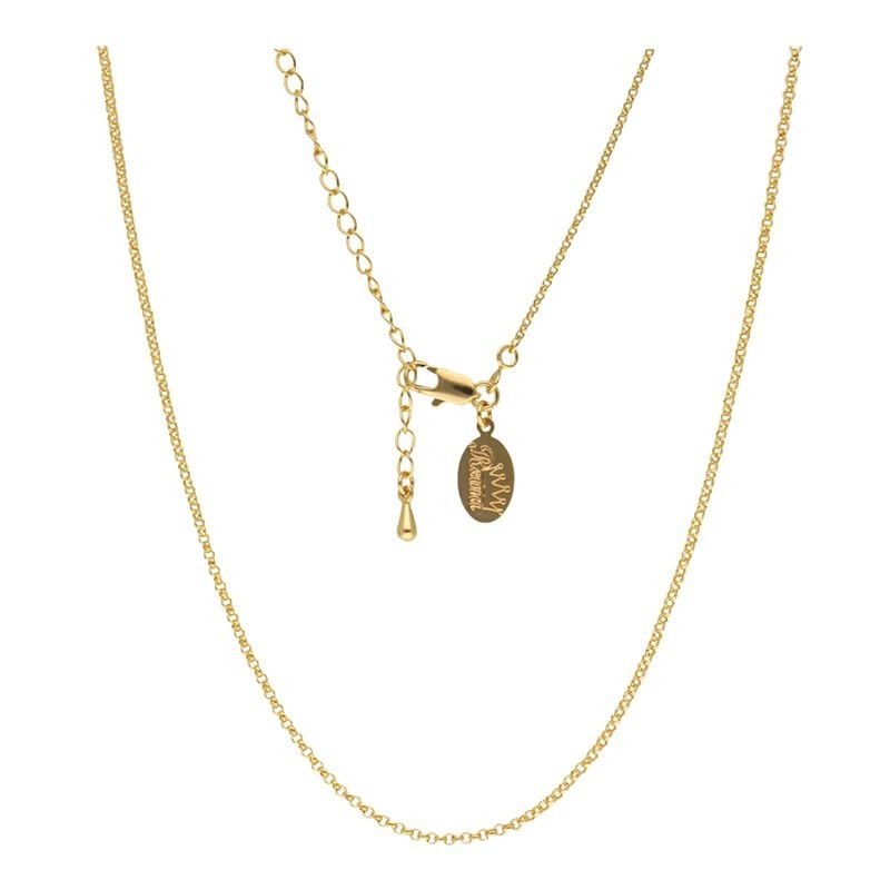Cadena rolo 40 CM chapada en oro (1 micra)